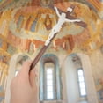 thumbnail image 4 of unbranded 10Ud Para Crucifijo Con Imagen De Jesús Beige Para De Pared, 4 of 8