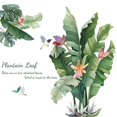 thumbnail image 1 of Green Banana Leafs Plant Pegatinas de pared removibles Calcomanías Inicio Afortunado Sencillez, 1 of 5