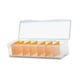 thumbnail image 1 of Caja organizadora de plástico transparente para guardar barajas de cartas con divisor. 7 particiones, 1 of 8