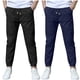 thumbnail image 1 of Odeerbi 2 Pack Boys Summer Cotton Linen Jogger Pants Casual Lightweight Elastic Waist Drawstring Sweatpants Para 3-13 Años, 1 of 9