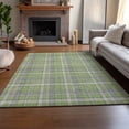 thumbnail image 6 of Addison Rugs Mayfield Washable Transitional Plaid Green Rectangle Rug, 8' x 10', 6 of 6