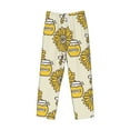 thumbnail image 4 of Goofa Cartoon Honey Pot Bee Sunflower Printed Soft Pajama Pants for Men, Wide Leg Comfy Casual Lounge Yoga Pants-X-Large, 4 of 9
