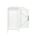 thumbnail image 6 of DEALTOPS Modern Storage Cabinet in Vintage Style with Large Storage Space and 4 Doors for Living Room - White, 6 of 8