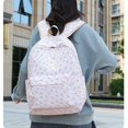 thumbnail image 2 of BUTIED Schoolbag Set Floral Prints Backpack Lightweight Textured Fabric Bookbag with Crossbody Lunch Bag Pencil Pouch,  Perfect for College & 6-15, 2 of 9