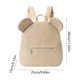 thumbnail image 3 of Mochila infantil de pana con orejas de oso | Mochila escolar informal para niños | Bolsa de viaje ligera para niños pequeños | Para llevar libros y artículos esenciales a diario, 3 of 6