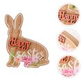 thumbnail image 2 of CIMAXIC easter Easter Table Sign Easter Bunny Table Wood Sign Happy Easter Table Centerpiece,5.91"X4.72"X0.79", 2 of 5