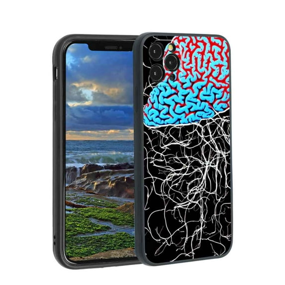 Compatible with iPhone 11 Pro Phone Case, Brain-Art-33 Case Men Women, Flexible Silicone Shockproof Case for iPhone 11 Pro