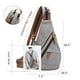 thumbnail image 2 of Mochila bandolera pequeña de lona tipo bandolera Sling Bag KL928, impermeable, 2 of 6