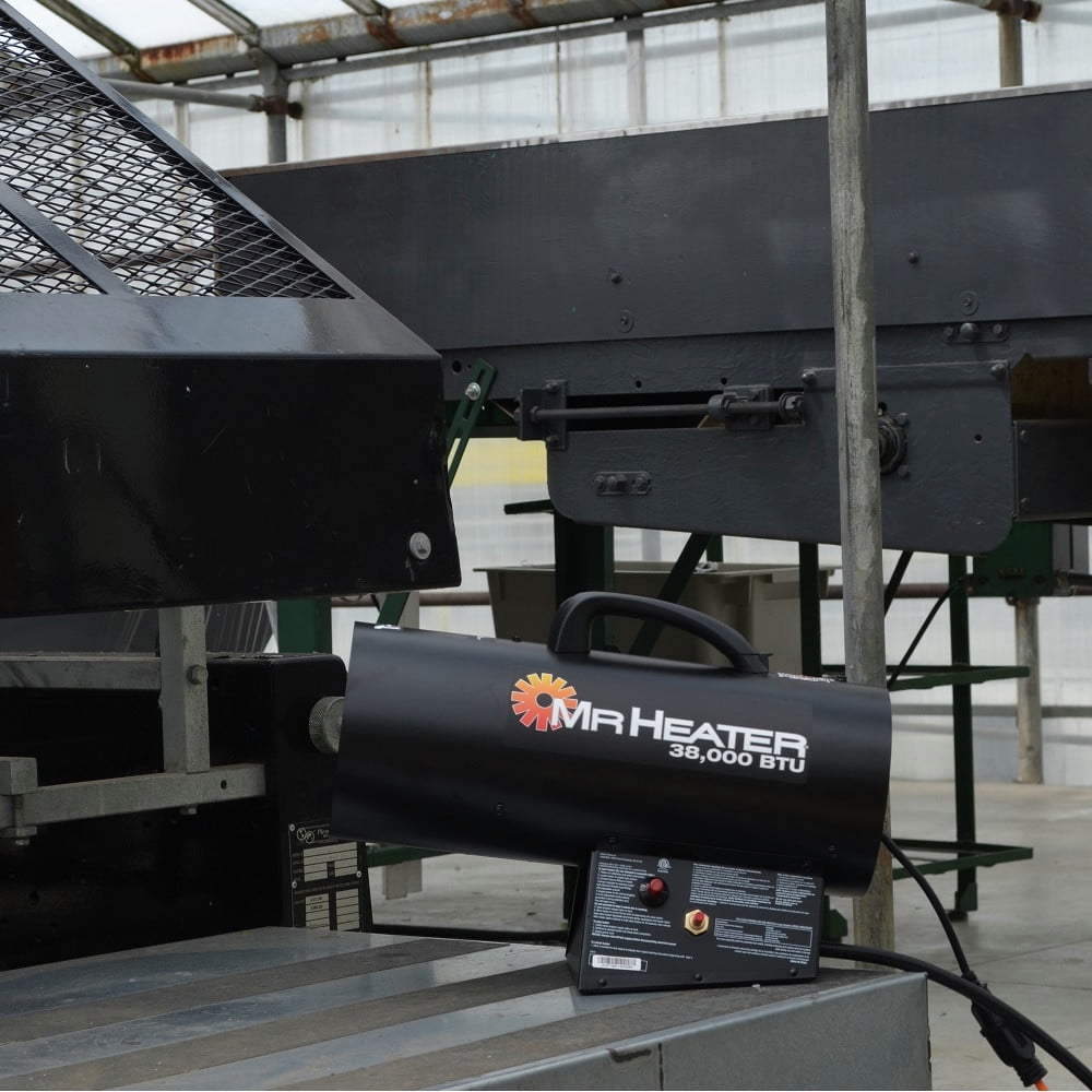 Mr. Heater MH38QFA Forced Air 38000 BTU/hr. 950 sq. ft. Forced Air LP Heater  - Walmart.com
