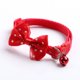 thumbnail image 1 of Lindo Collar ajustable con lazo para gatos con campana cachorro gatito pajarita accesorios para mascotas, 1 of 4