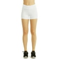 thumbnail image 2 of TheLovely Women & Plus Soft Cotton Active Stretch Outseam Workout Boy Shorts with Wide Wastband (12" Boy Shorts), 2 of 4