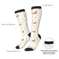 thumbnail image 5 of Picia Women Crew Soft Moisture-wicking Socks Funny Chicken Pattern Design Cotton Socks, One Size fit All, 5 of 9