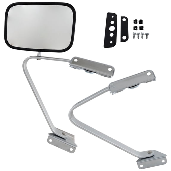 New OEM Replacement Door Mirror Compatible with 1987-1991 Ford Bronco F-150 F-250 F-350 Right Passenger Side 4.9L 5.0L I6 150HP Replaces FO1321102 E5TZ17696A JFD11R JFD11R