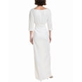 thumbnail image 2 of Badgley Mischka womens  Sequin Crepe Gown, 12, White, 2 of 3