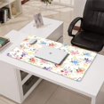 thumbnail image 3 of Long Mouse Pads for Desk,Pioneer Flower Floral Print Pattern Desk Mats on Top Of Desks, Desk Mouse Pad Extra Large with 3mm Non-Slip Base and Stitched Edge for Gaming,Office,Work,Home 31.5"x15.7", 3 of 6