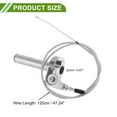 thumbnail image 4 of Agarre de Acelerador de 22mm Unique Bargains con 1 Cable de Acelerador Blanco de 120cm, Acelerador de Motocicleta de Aleación de Aluminio CNC para Manillar de 7/8" 22mm Tono Plateado, 4 of 6