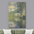 thumbnail image 2 of HFDF Canvas Prt Wall Art Verdant Forest Landscape Claude Monet Classical Illustrations Fe Art Decorative Vtage Watercolors Pastel Multicolor Zen for Livg Room, Bedroom, Office - 12x16inch Framed, 2 of 5