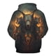 thumbnail image 3 of MHFRRA Sudadera con Capucha con Estampado de Animales para Un Estilo Casual y Deportivo Negro, 3 of 3