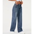 thumbnail image 5 of Women Wide Leg Jeans High Waist Baggy Jean Loose Boyfriend Jeans Denim Pants Y2K Blue L, 5 of 9