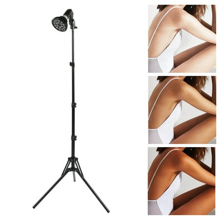 Sun Light Skin Tanning Lamp, Tripod Stand 54W E27 Blue Light Eye Foldable And Portable With Light Bulbs For Face Body