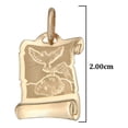 thumbnail image 4 of Medalla De Bautizo Italiana De Oro De 14k, 4 of 4