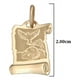 thumbnail image 4 of Medalla De Bautizo Italiana De Oro De 14k, 4 of 4