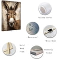 thumbnail image 2 of ZHONGYUTONG Donkey Canvas Wall Art Funny Donkey Picture Prints Rustic Animals Portrait Poster Farmhouse Bathroom Decor Framed (28.00" x 42.00"), 2 of 6