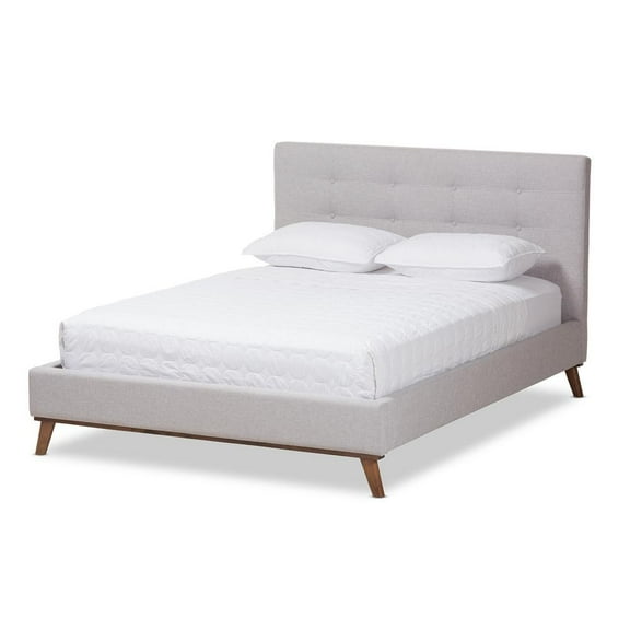 Baxton Studio Valencia Mid-Century Modern Platform Bed