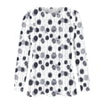 thumbnail image 4 of Blusas Sentuca para mujer, camisetas gráficas, jerseys, cuello redondo, manga larga, 4 of 5