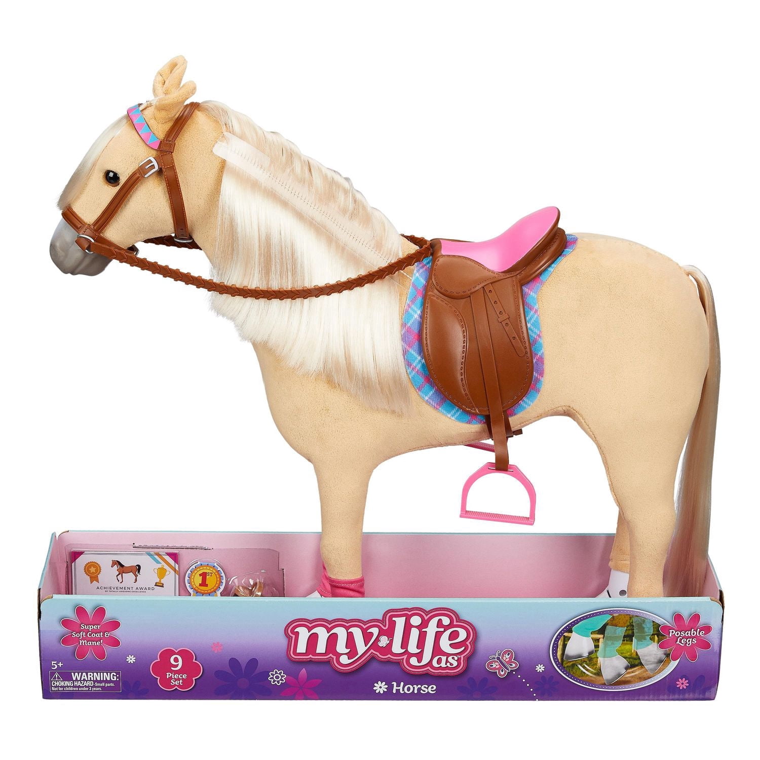 My Life As Poseable Palomino Horse Play Set for 18 inch Dolls