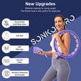 thumbnail image 2 of Weighted Workout Hoop for Adult Weight Loss - 50" Plus Size Silent Smart Waist Fitness Circle with Ball - Abs Exercise Equipment for Home…, 2 of 6