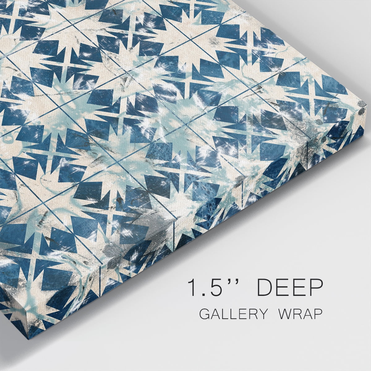 Wexford Home Tile-Dye VI-Premium Gallery Wrapped Canvas, 40" x 40" - Ready to Hang