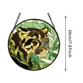 thumbnail image 3 of Stained Window Hanging With Suction Cups For Home And Garden Ornament Colorful Glass Window Embellishment With Easter Pattern, 3 of 6