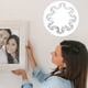 thumbnail image 5 of Kit de 8 ganchos de hierro para colgar marcos de fotos con forma de ojo de cerradura. Soporte metálico resistente para colgar marcos de fotos, espejos y obras de arte en la pared., 5 of 8