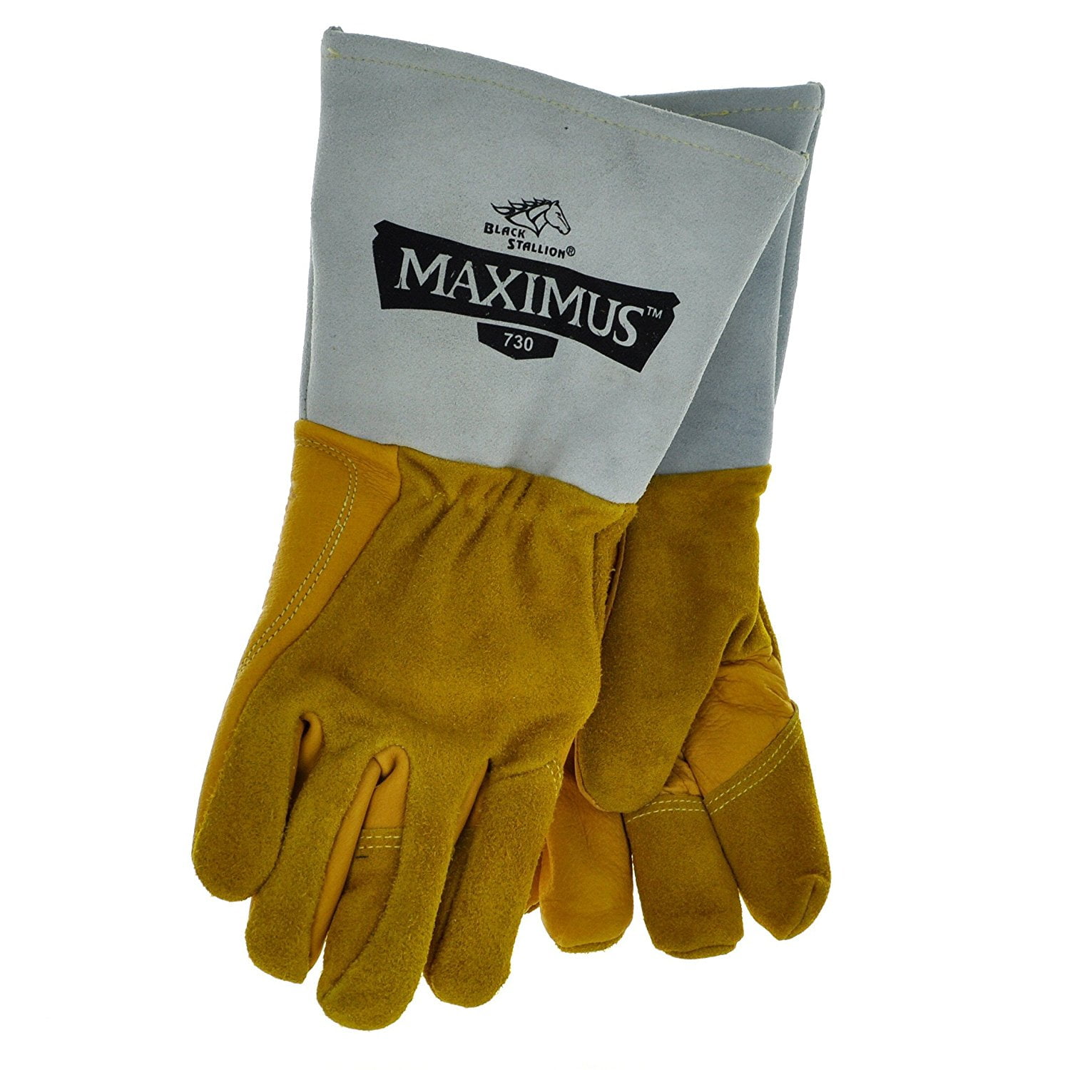 Cowhide With Rolled Cuff Fire Resistant Gloves Extra Large Welding Gloves 