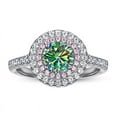 thumbnail image 5 of 0.8ct Round Cut Moissanite Ring for Women, Pink Row Wedding Ring, Delicate Jewelry, Promise Ring, Valentine's Day Gift Box For Your Girlfriend/Wife, 5 of 9