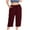 Z-Wine, variant on Xunlbb Cargo Capri Pants for Women Plus Size Sweatpants Cropped Workout Pants Drawstring Loose Capris Pants,Purple XL