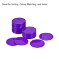 thumbnail image 4 of Unique Bargains Small Plastic Learning Counters 37mm/1.45 Inch Purple Pack of 50, 4 of 5