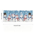 thumbnail image 3 of PYURTEP Christmas Curtains, Holiday Print Kitchen Curtain, Decorative Valance Short Curtains for Christmas Kitchen Window, 55.12 x 17.71 inch, 3 of 6