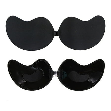 

2 Pairs Super Sticky Push Up Bras Strapless Backless Breast Lift Bras for Women Wedding Dresses Reusable Self Adhesive Backless Bra