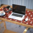 thumbnail image 3 of Long Mouse Pads for Desk,Red Christmas Tree Pattern Desk Mats on Top Of Desks, Desk Mouse Pad Extra Large with 3mm Non-Slip Base and Stitched Edge for Gaming,Office,Work,Home 35.4x15.7in, 3 of 5