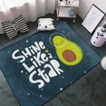 Avocado in Space1 Area Rug Throw Rug, Indoor Door Mat, Door mat 60*39