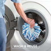 O-Cedar RinseClean Deep Clean Microfiber Spin Mop Head Replacement with Scrub Pad, Machine Washable & Reusable, 1 Count