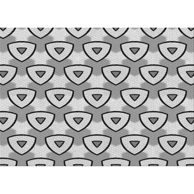 Ahgly Company Machine Washable Indoor Rectangle Transitional Gainsboro Gray Area Rugs, 4' x 6'