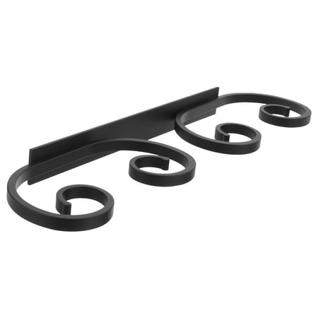 TABLZONE Modern Black Metal Wine Glass Rack for Kitchen Bar and Cabinet Storage