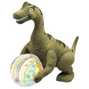 Electronic Walking Dinosaur Realistic Roaring Sound & Flash Light Battery Operated Movable Joints Electric Dinosaur for Kids - Brachiosaurus