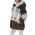 thumbnail image 4 of Birdeem Mode Femme Blouse à Manches Longues Ouverte devant Ample Patchwork avec Poches, 4 of 12