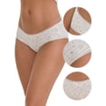 thumbnail image 3 of DARING DIVA Women's Floral Low Waisted Full Coverage Cotton Briefs M Light Yellow, 3 of 6