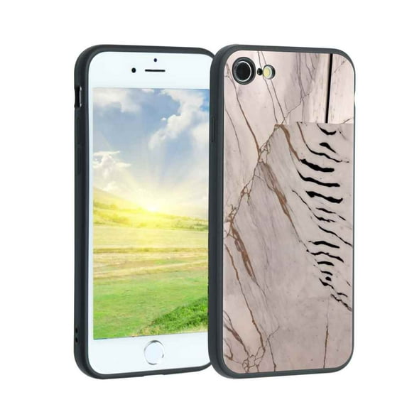 Compatible with iPhone SE 2020 Phone Case, Marble-Custom30 Case Men Women, Flexible Silicone Shockproof Case for iPhone SE 2020