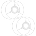 thumbnail image 1 of Shisuyan Abat-Jour Structure Simple Cadre Blanc 2 Ensembles 5.9x5.9x1.4in, 1 of 9